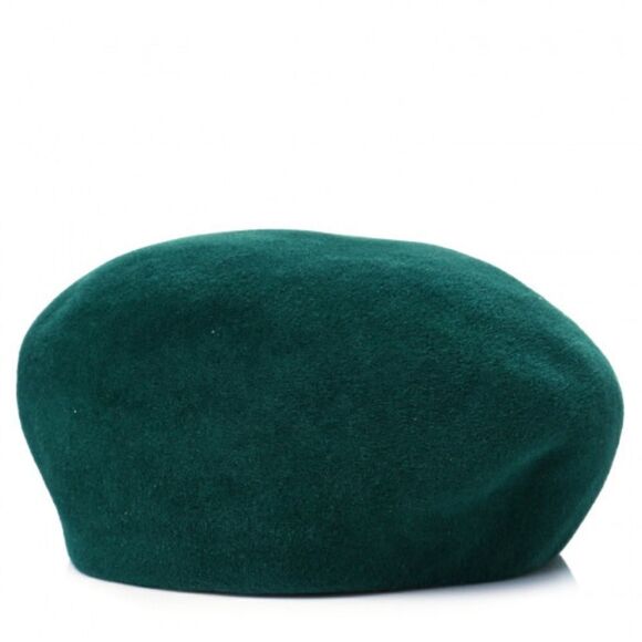 💛 Authentic Gucci Green Felt Beret - Picture 1 of 9